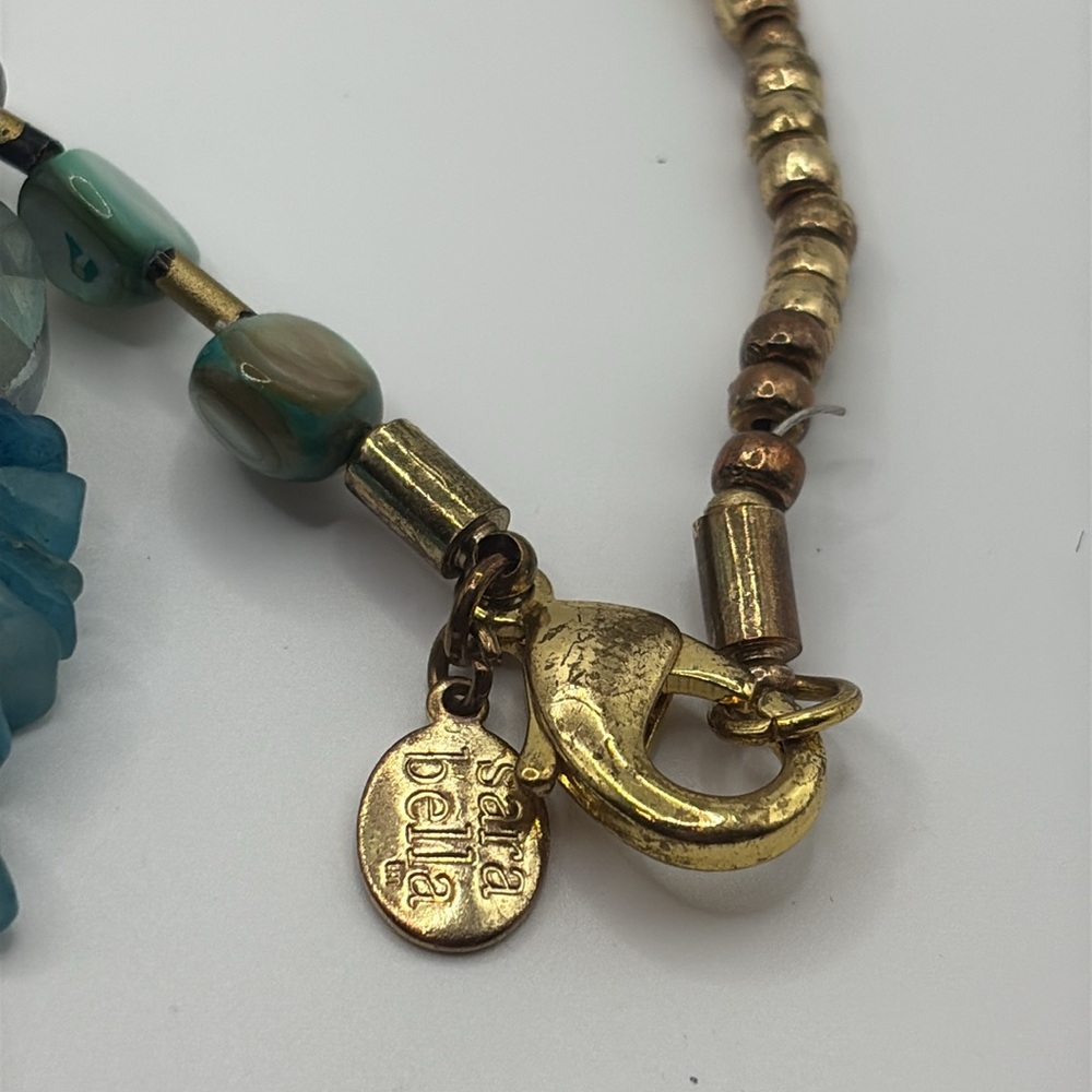 Sara Bella Boho long necklace with multiple gemstones - Picture 6 of 9